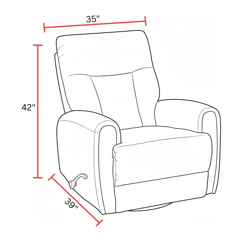 Natalia Thunderstorm Manual Swivel Glider Recliner Two Pack