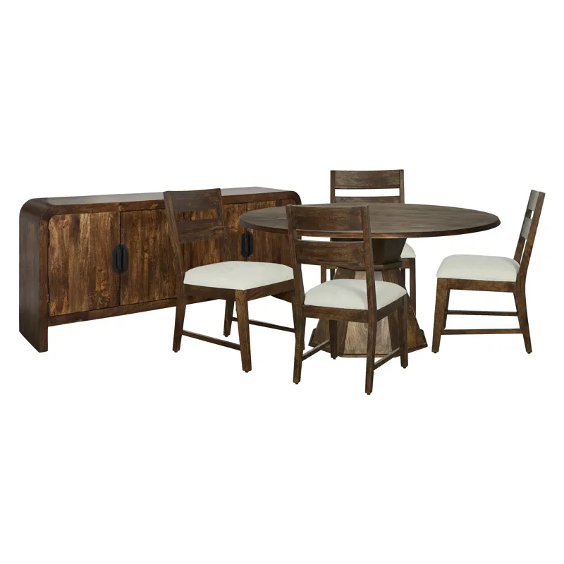Portico Dining Dining Table with 4 Ladderback Chairs and Console