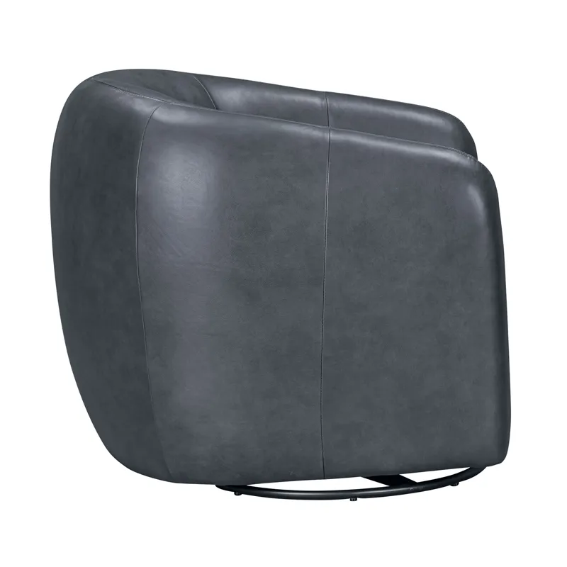 Como Renaissance Blue Swivel Glider Accent Chair