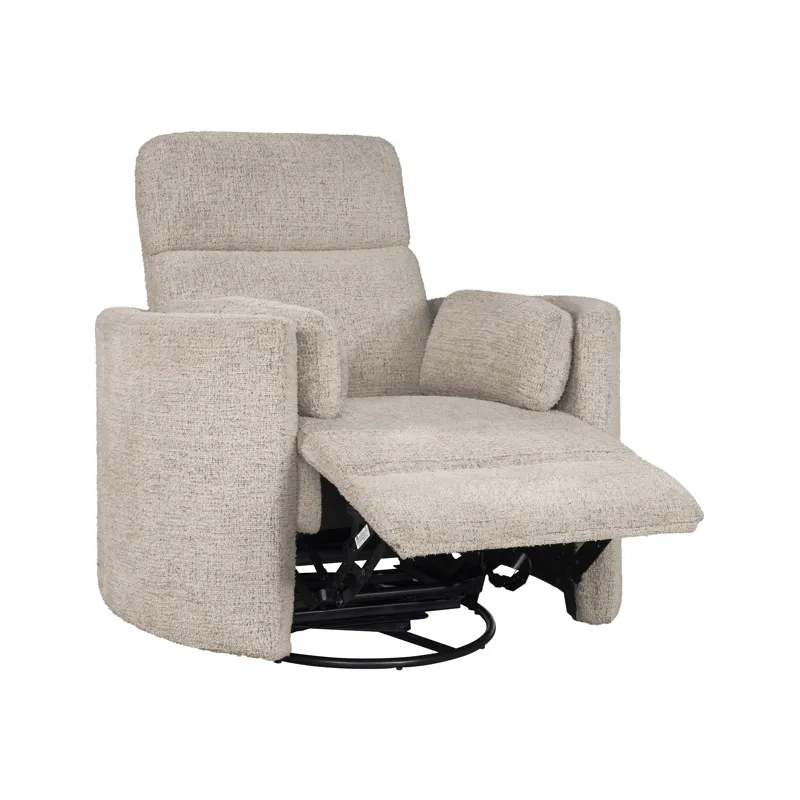 Radius Burlap Manual Swivel Recliner Two Pack