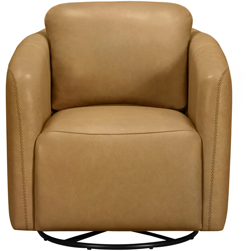 Dante Renaissance Marigold Swivel Glider Accent Chair