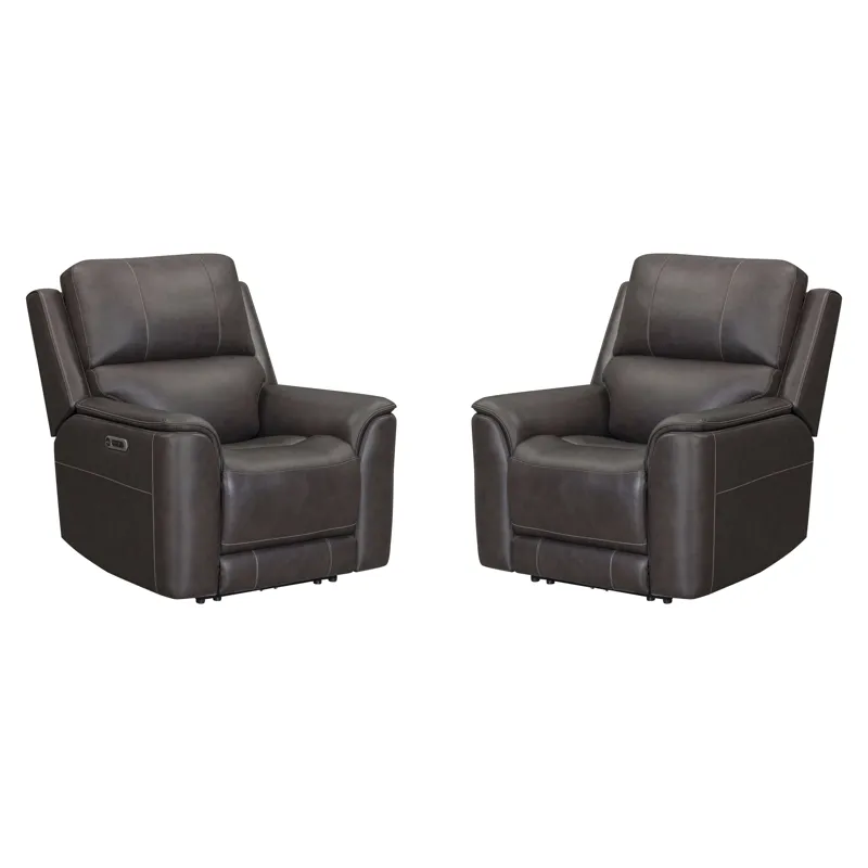 Easton Steamboat Brown Zero Gravity Power Recliner P3 Two Pack