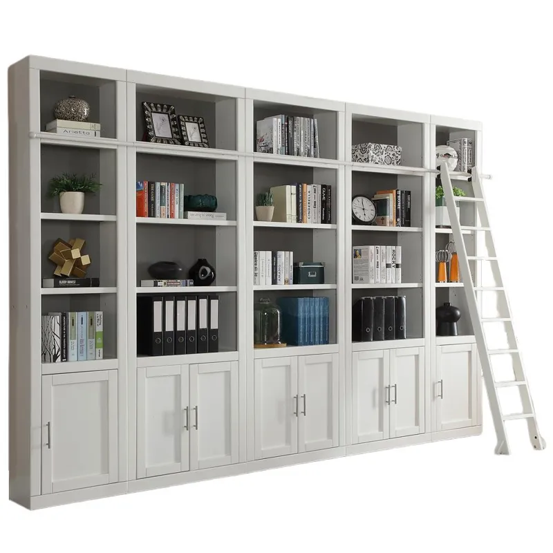 Catalina 6 Piece Small Library Wall with Ladder