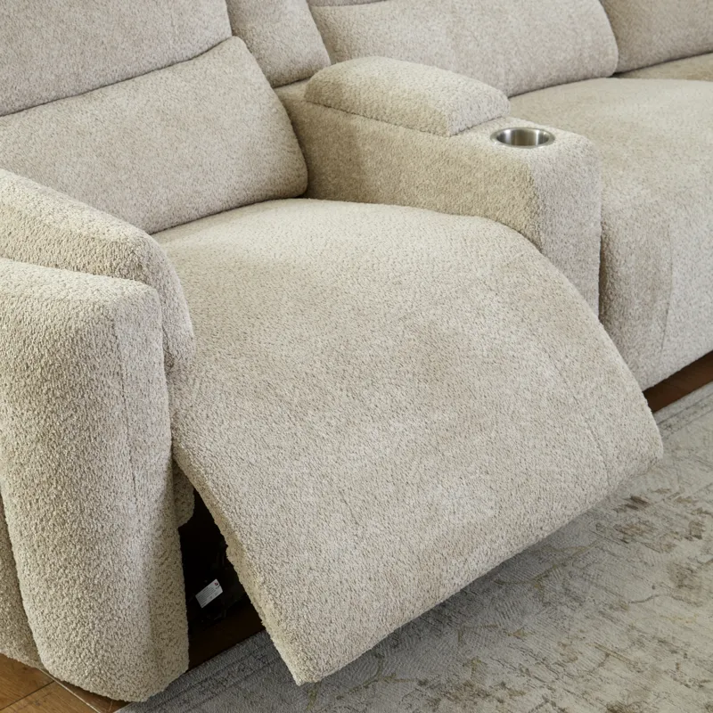 Modesto Buttercream 6 Piece Modular Power Reclining Sectional with Power Adjustable Headrests
