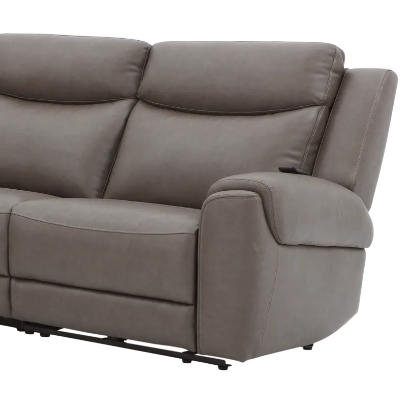 Momentum Dark Granite Zero Gravity RAF Power Recliner with Heat and Massage