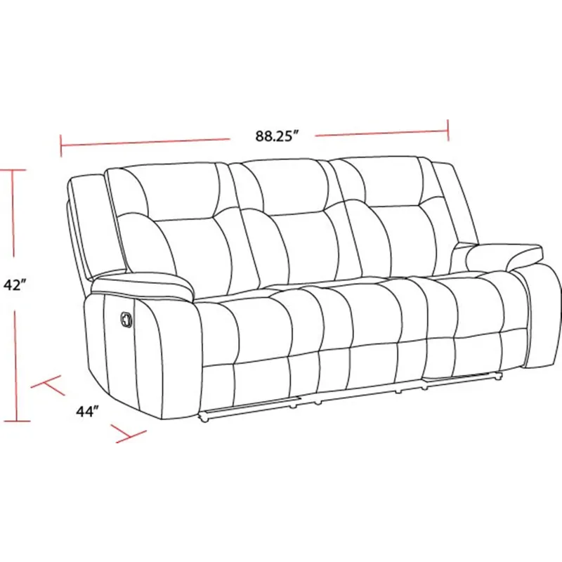 Blake Desert Taupe Manual Reclining Sofa and Loveseat