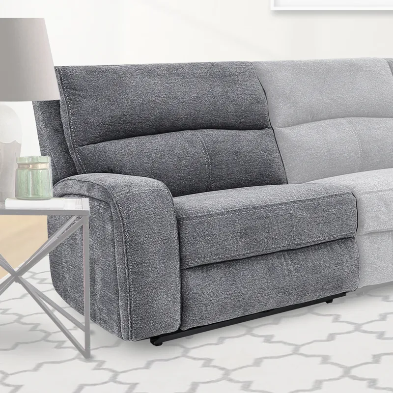 Polaris Bizmark Grey Power Left Arm Facing Recliner