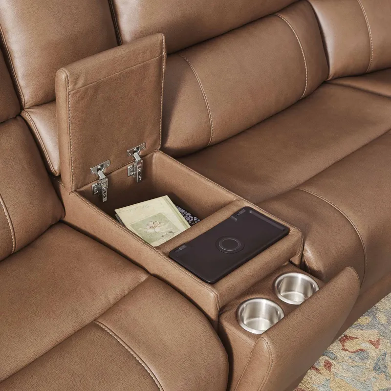 Hancock Apple Cider 6 Piece Zero Gravity Power Reclining Sectional with Power Adjustable Headrests