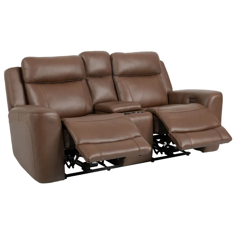 Calgary Autumn Umber Power Reclining Sofa and Loveseat