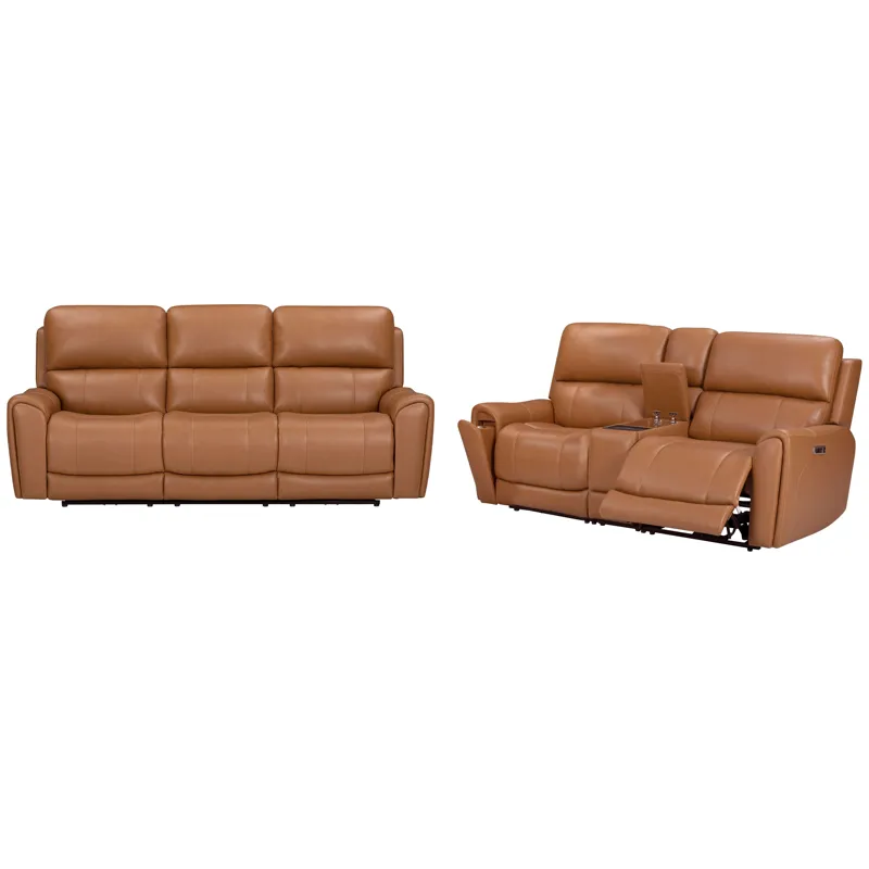 Hancock Apple Cider Zero Gravity Power Reclining Sofa and Loveseat