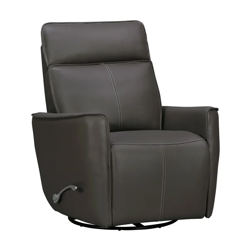 Roxy Abby Dark Grey Manual Swivel Glider Recliner