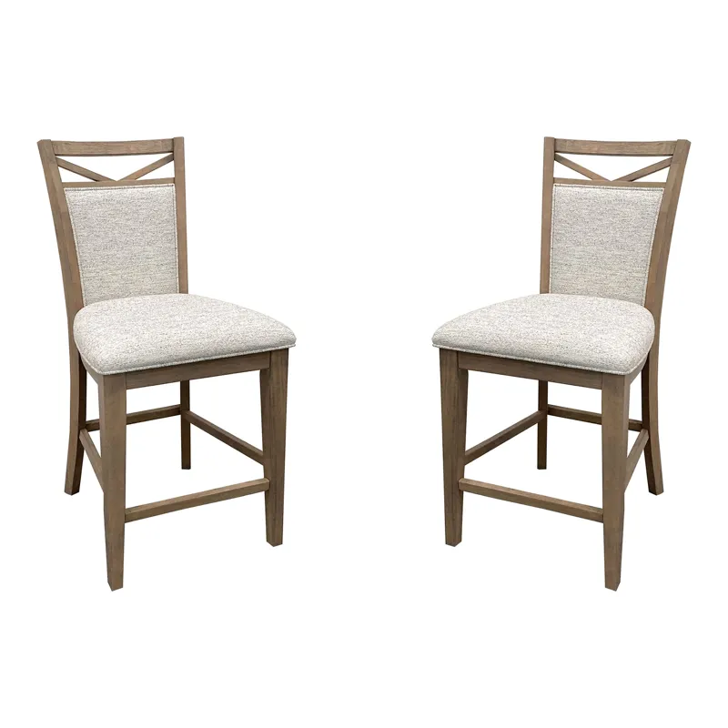 Americana Modern Dining Upholstered Counter Chair Two Pack