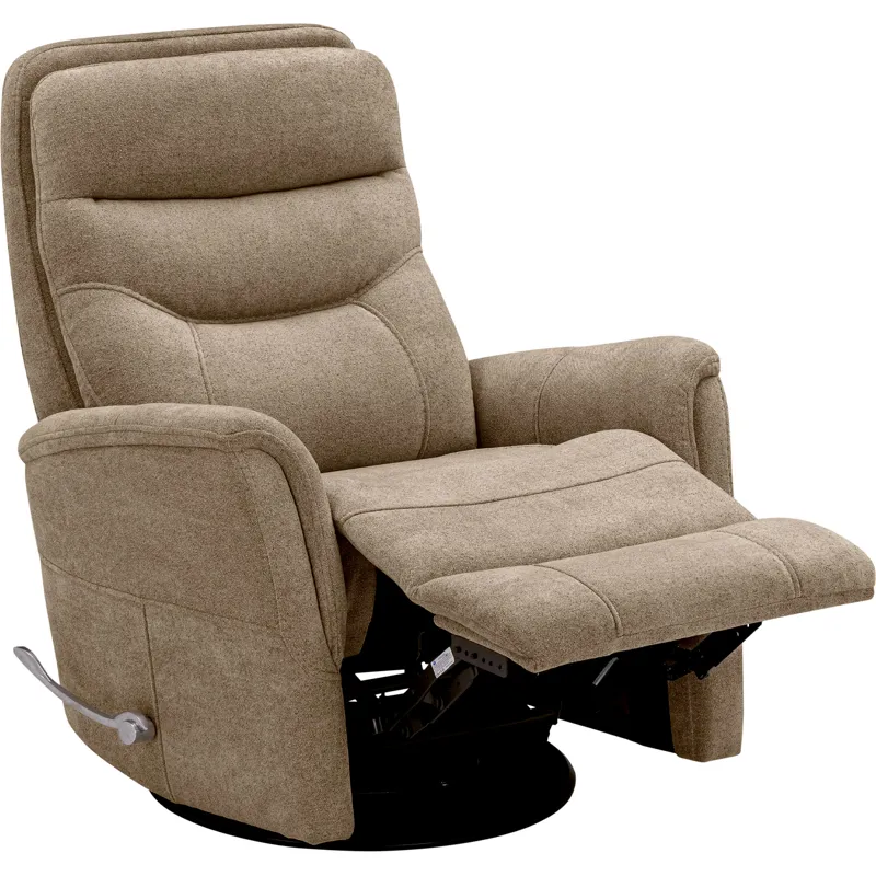 Gemini Snazzy Taupe Manual Swivel Glider Recliner Two Pack