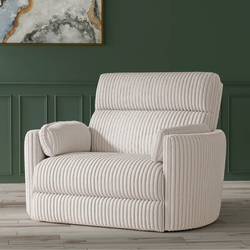 Radius Xl Mega Ivory Extra Wide Power Glider Recliner