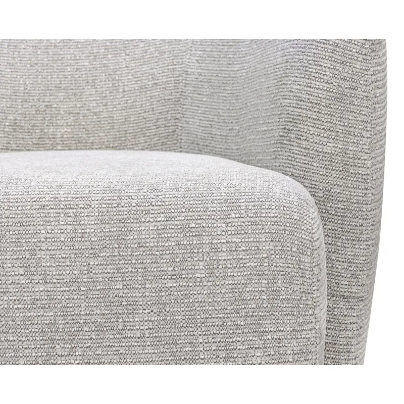 Mingle Thatch Grey Swivel Glider Accent Chair Two Pack