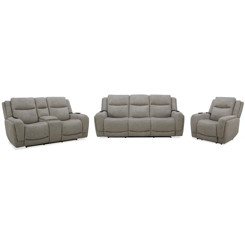 Penfield Frappe Power Reclining Sofa Loveseat and Recliner