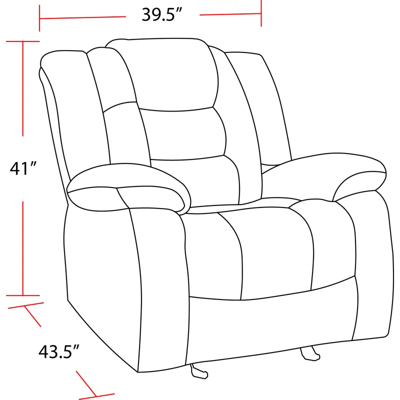 Bolton Misty Storm Manual Reclining Sofa Loveseat and Recliner