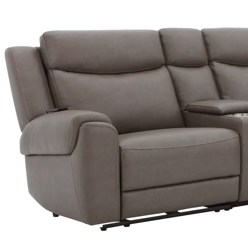 Momentum Dark Granite Zero Gravity LAF Power Recliner with Heat and Massage
