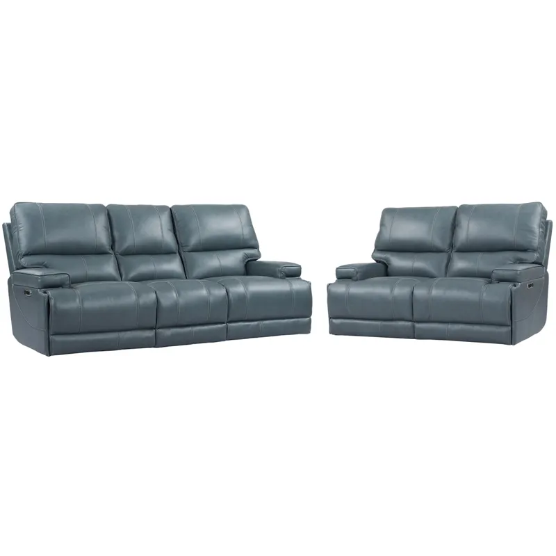 Whitman Verona Azure - Powered By Freemotion Power Reclining Sofa and Loveseat