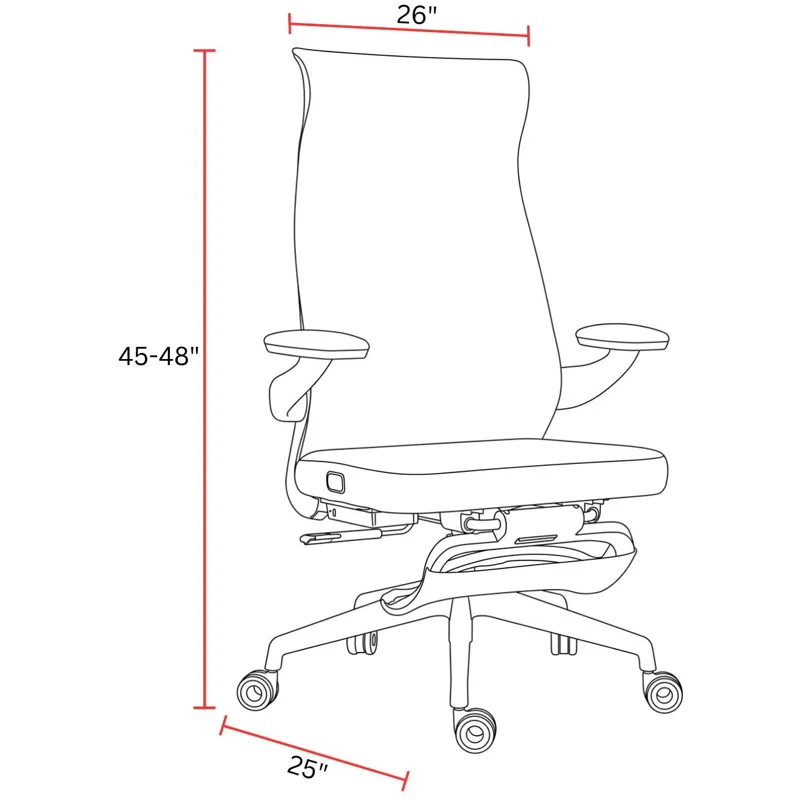 Dc Fabric Massage Desk Chair