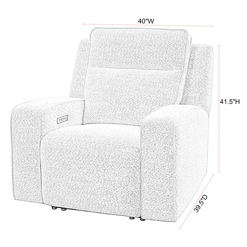 Lancaster Fluffy River Rock Power Zero Gravity Recliner P2