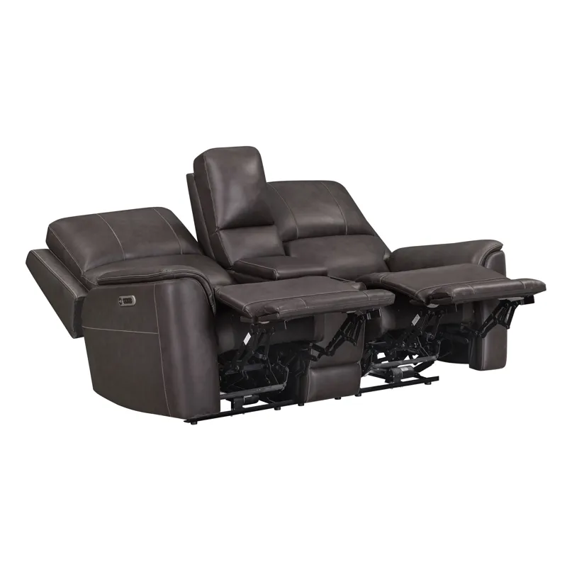 Easton Steamboat Brown Zero Gravity Power Reclining Sofa and Loveseat