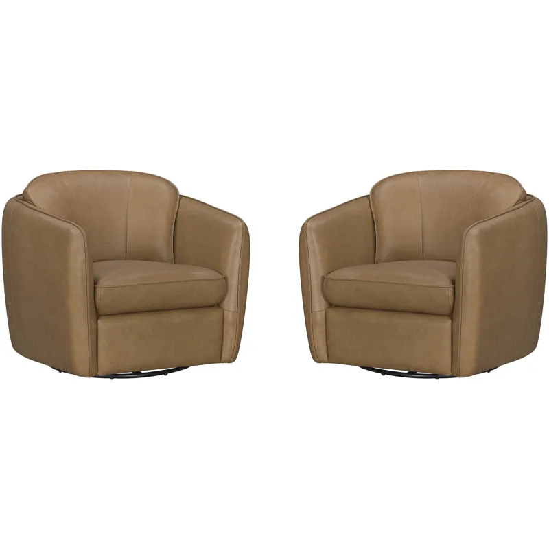 Norwood Renaissance Sunflower Swivel Glider Accent Chair Two Pack