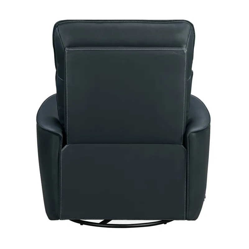 Roxy Abby Navy Manual Swivel Glider Recliner