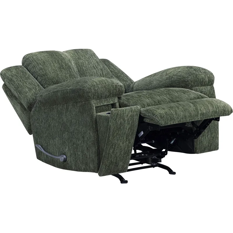 Bronco Plush Forest Manual Rocker Recliner Two Pack