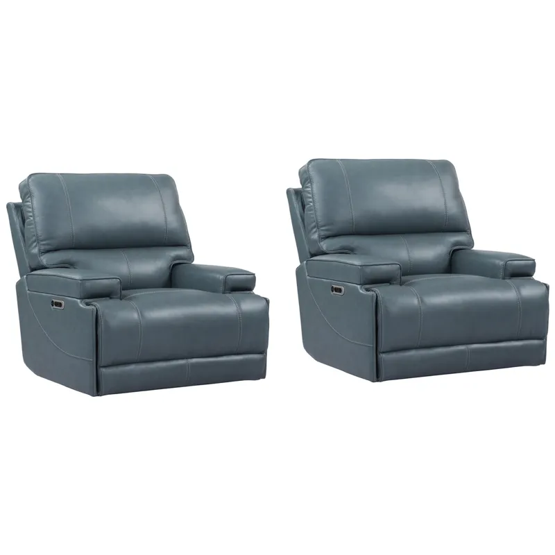 Whitman Verona Azure - Powered By Freemotion Cordless Power Recliner Two Pack