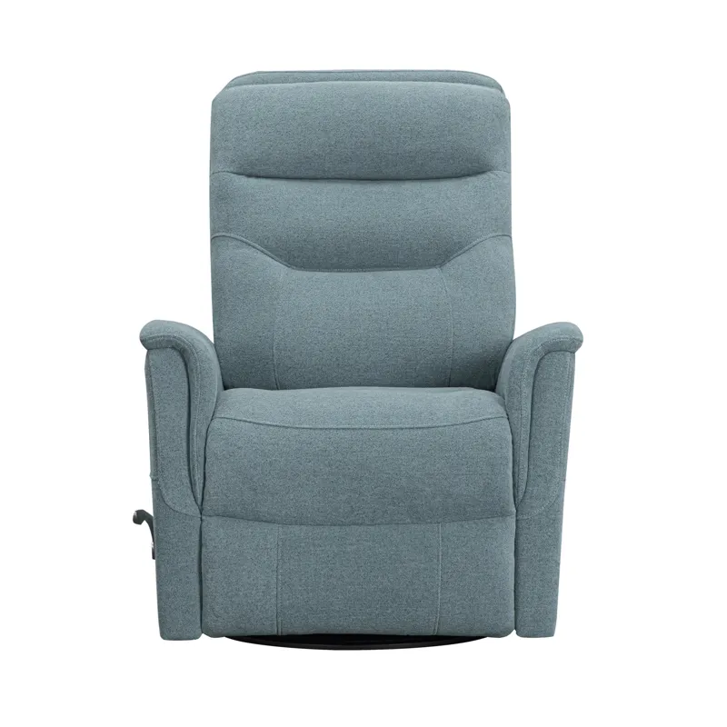 Gemini Snazzy Blue Manual Swivel Glider Recliner