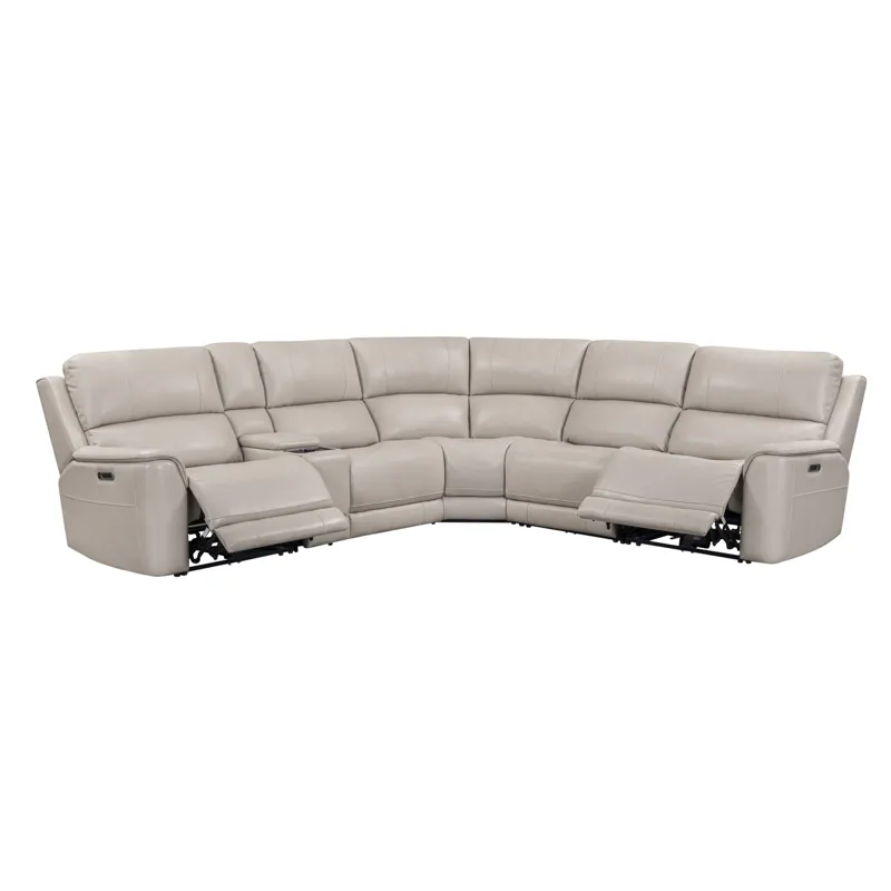 Easton Steamboat Quartz 6 Piece Zero Gravity Power Reclining Sectional with Power Adjustable Headres
