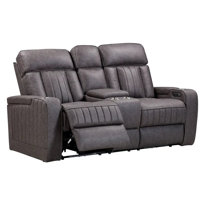 Equinox Mercury Power Reclining Console Loveseat