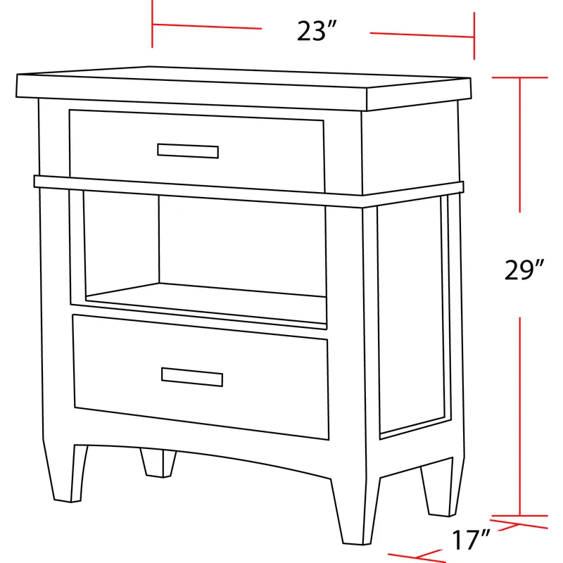 Americana Modern Bedroom King Platform Bed with 2 Nightstands