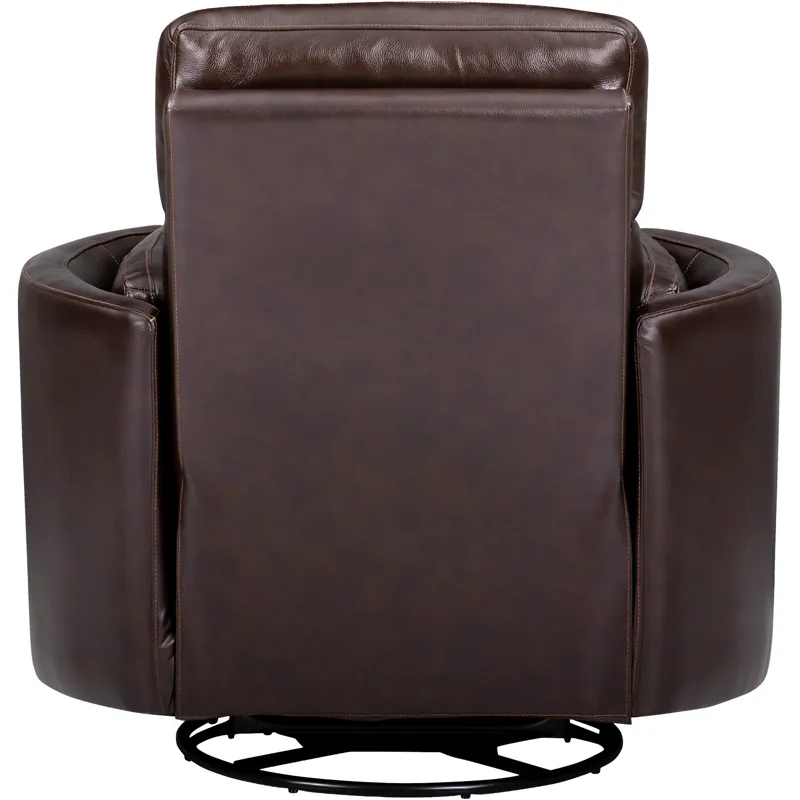 Radius Hickory Brown Manual Swivel Glider Recliner Two Pack
