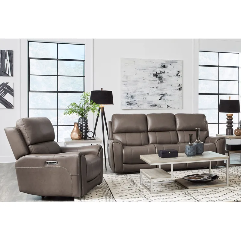 Hancock Bette Hazel Zero Gravity Power Reclining Sofa and Recliner