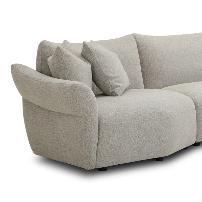 Playful Canes Cobblestone 6 Piece Modular Sectional
