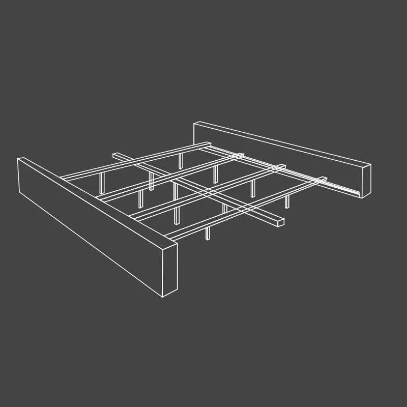 Jackie Crepe Queen Rails
