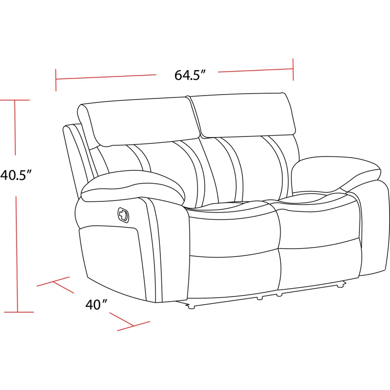 Theon Stokes Toffee Reclining Loveseat