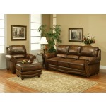 Cambria Leather Ottoman