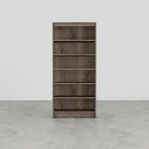 67" 6 Shelves Bookcase - Weathered Gray Ash