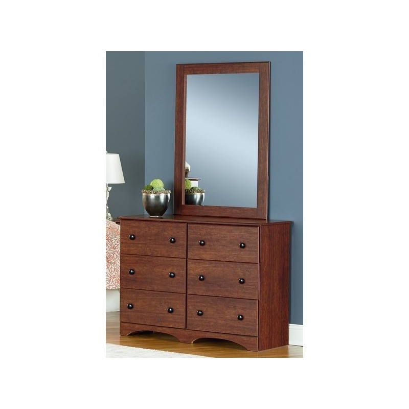 6 Drawer Dresser Cinnamon Fruitwood 11446 by Perdue Woodworks at