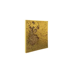 Splotch Wall Art, Square, Gold Leaf