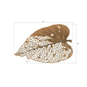 Birch Leaf Wall Art, Copper, XL