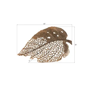 Birch Leaf Wall Art, Copper, Medium