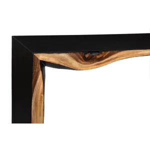 Framed Waterfall Console Table, Natural, Iron