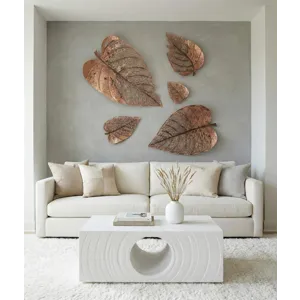 Birch Leaf Wall Art, Copper, Large