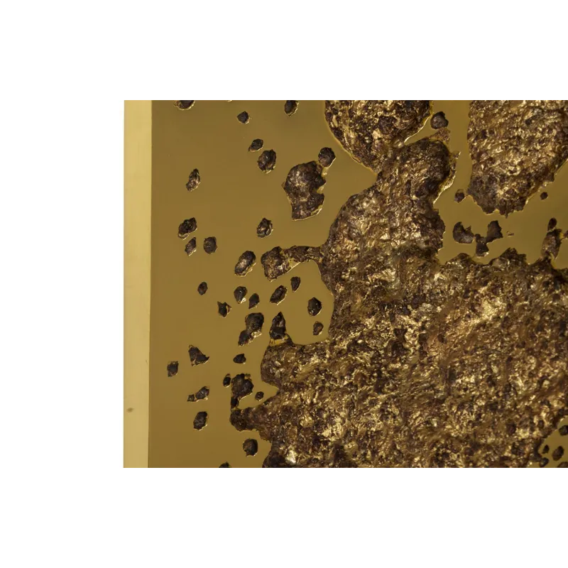Splotch Wall Art, Square, Gold Leaf