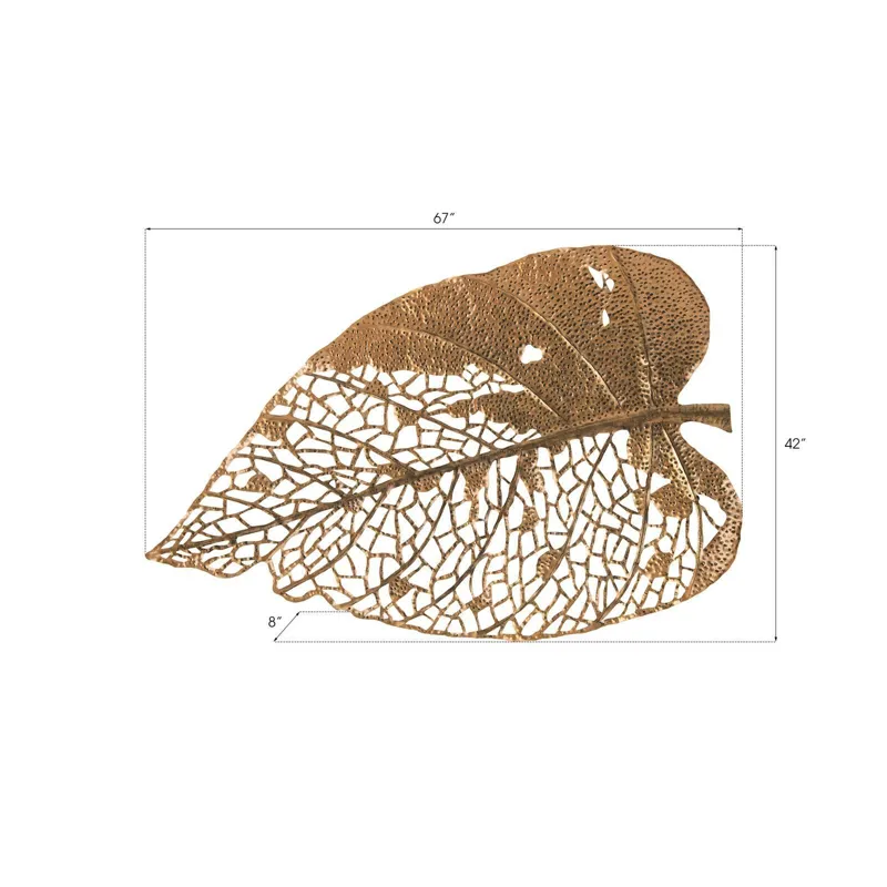 Birch Leaf Wall Art, Copper, XL