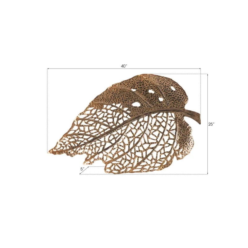 Birch Leaf Wall Art, Copper, Medium